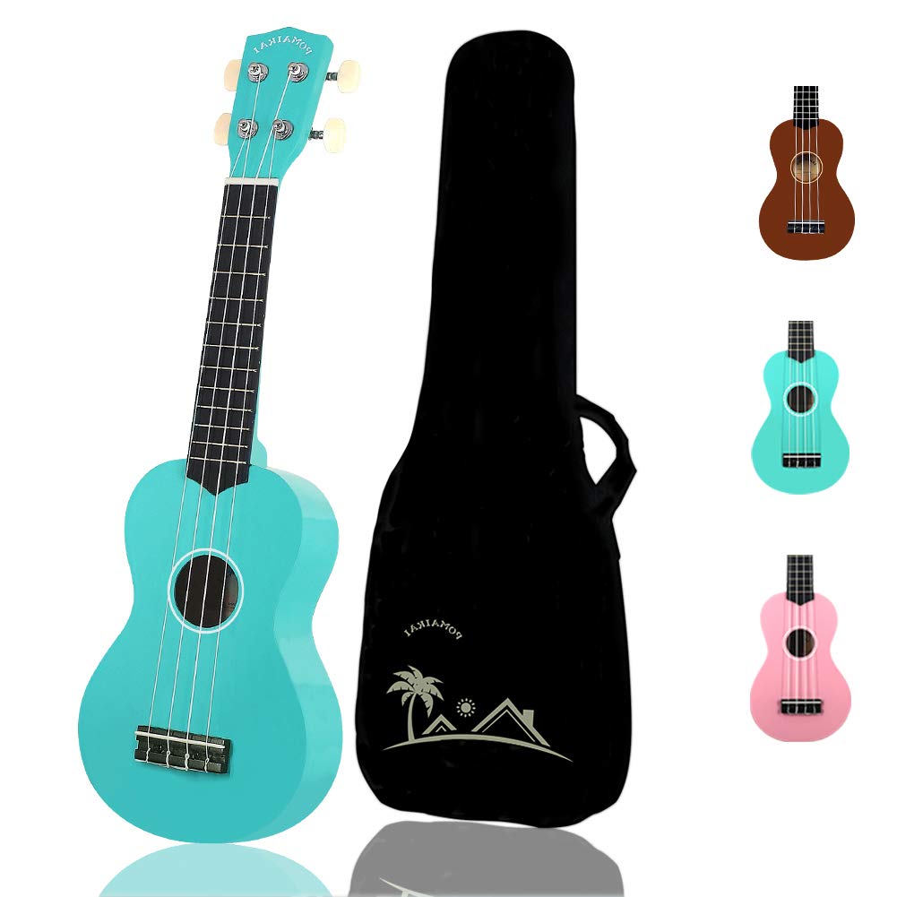 hape kid's wooden toy ukulele in blue