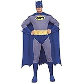 Men's Batman The Brave and The Bold Adult Batman Costume, Blue/Grey, Large