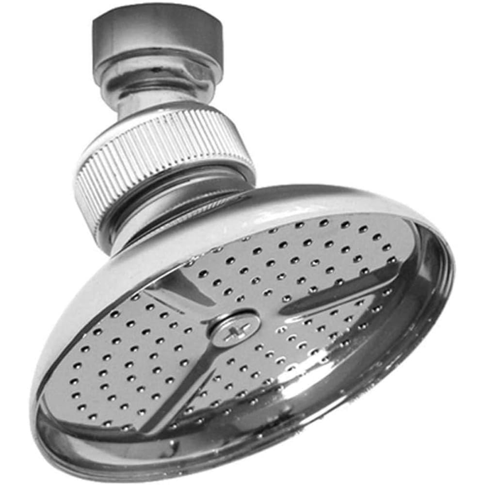 Schläfer 134115 | Universal Shower Head, 8 cm Hand Shower, High Pressure Rain Jet, 82mm Shower Head Diameter, Universal Adjustable Joint G 1/2, Chrome Plated Brass Finish