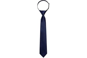 Ailisus Boys Tie Solid Color Silk Satin Pre-tied Kids Necktie for Age 8-12 Adjustable Formal Wedding School Graduation