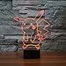 Pokemon Pikachu 3D LED Night Light, Elstey 3D Optical Illusion Visual Lamp 7 Colors Touch Table Desk Lamp