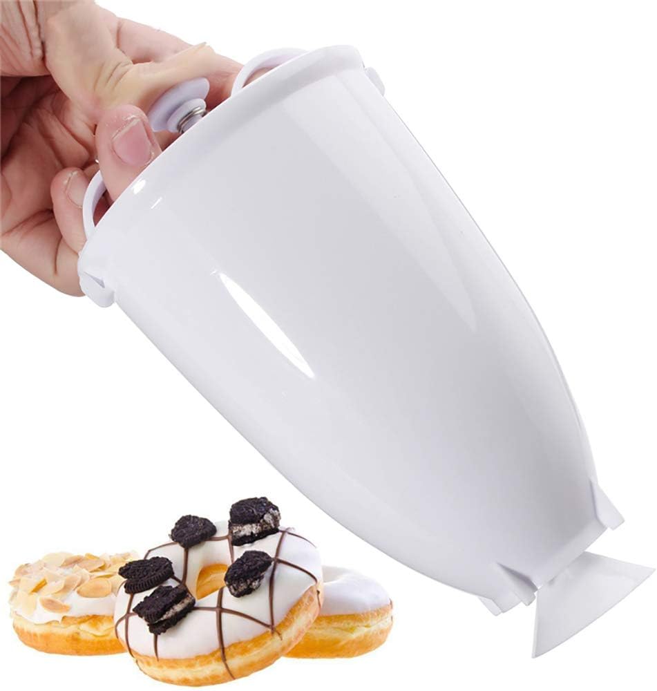 HIKEL Donut Makers, Pancake & Donut Batter Dispenser,DIY baking tool Plastic Batter Baking Donut Cookies Tart Making Tools Bakeware Kitchen Tools