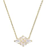 Kendra Scott Womens Abbie Crystal Short Pendant Necklace Gold Neutral Mix One Size,