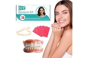 BAXOZUD Dentures DIY Kit, Create Your Perfect Smile at Home: DIY Denture Fake Teeth Kit - Easy, Affordable, and Customizable Denture Solution-XX03