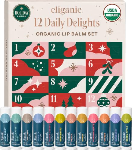 Cliganic Organic Lip Balm Set