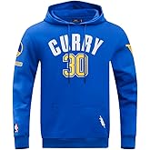 Pro Standard Mens NBA Golden State Warriors Stephen Curry #30 Classic Pullover Hoodie Royal Blue S
