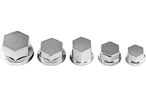 Muttern Tuning Kappen - 30PCS Motorcycle Screw, Motorbike Screw Nut Bolt Cover Deco ion for for (Silver) License Plate Fasten