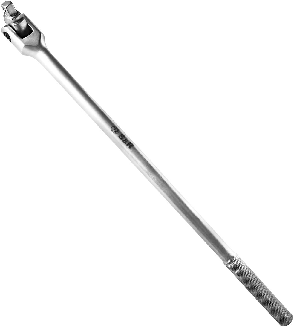 S&R Breaker Bar/Socket Drive Flexible Handle, Reinforced, 3/4", Ø 22 mm
