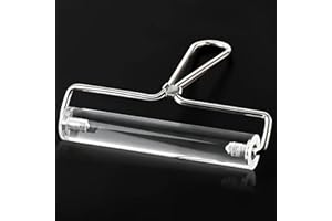 YORWE Acrylic Roller, Ideal for Anti Skid Tape Construction Tools, Clay Rolling Pin and Stamping Tools (6-Inch, Clear)