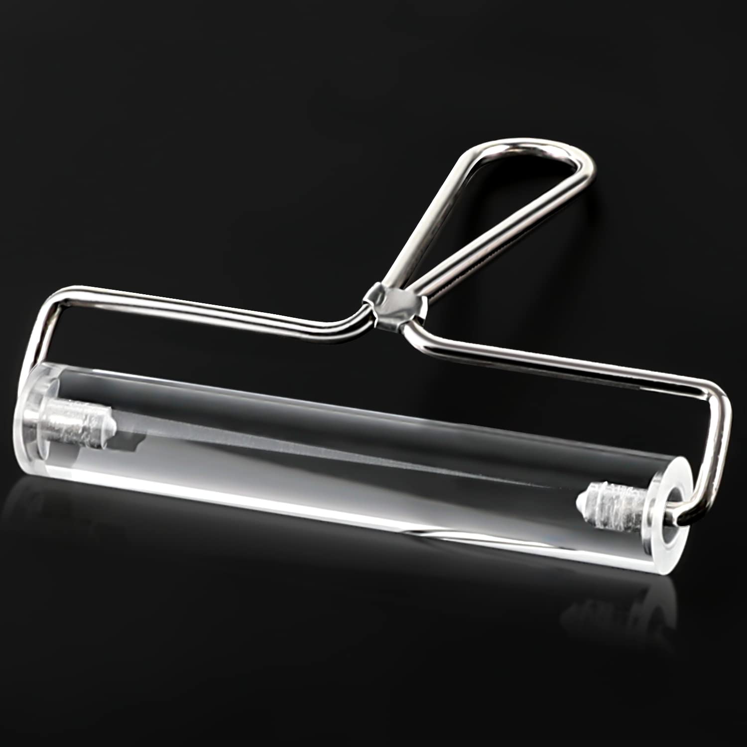 Acrylic Roller, Ideal for Anti Skid Tape Construction Tools, Clay Rolling Pin and Stamping Tools (Clear, 15CM)