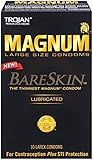 Trojan Magnum Bareskin Lubricated Condoms,10 Count. (Pack of 3)