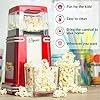 Gadgy--Hot-Air-Popcorn-Maker-l-Retro-Popcorn-Machine-Low-Calorie-Fat-Free-l-Healthy-Pop-Corn-Popper-Cinema-at-Home Gadgy Popcorn Machine - Retro Popcorn Maker - Hot Air Popcorn Popper - Fat Free Oil Free Gourmet Popcorn - Healthy Snack