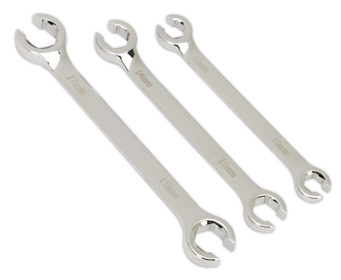 Sealey Ak600 Flare Nut Spanner Set 3Pc Metric