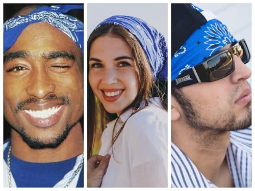 Every-ville Men's and Women's Cotton Bandana/Scarf, Pack of 1, 55 x 55 cm