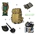 Tactical Backpack + Hydration Bladder with Emergency & Survival Gear, Military Backpack Hiking Camping Bug Out Bag Kit