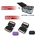 pureGLO Essential Oil Case to Protect Your Precious Oils - Holds 30 Bottles (5ml, 10ml & 15ml) - Perfect for Travel or Storage (Grid)