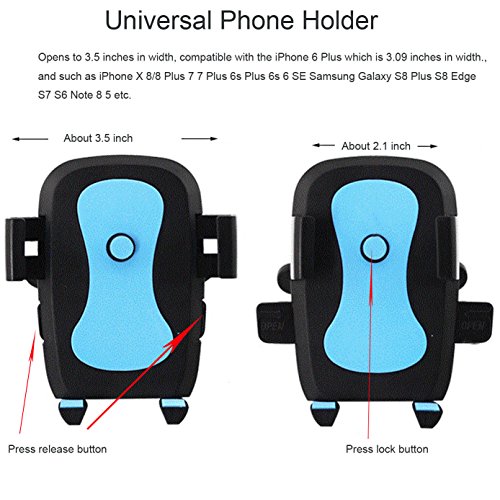 Universal Air VentPhone Car,iBarbe Smartphone Car Air Vent Mount Holder Cradle Compatible with iPhone X 8 8 Plus 7 7 Plus SE 6s 6 Plus 6 5s 5 4s 4 Samsung Galaxy S6 S5 S4 LG Nokia and More-yellow