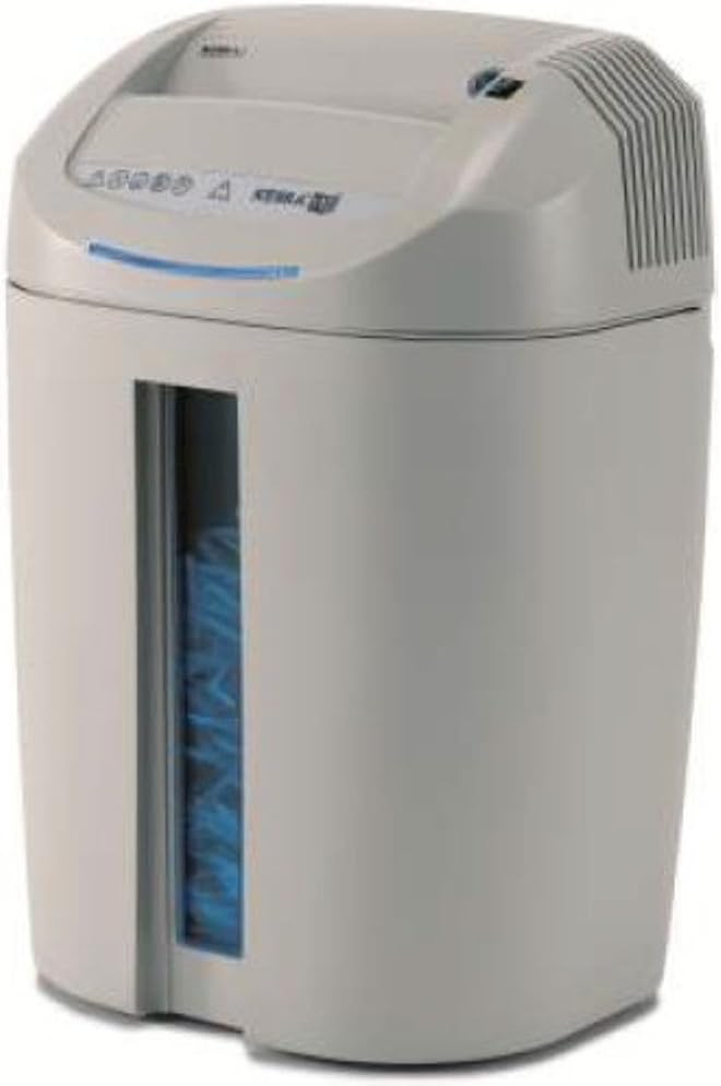 KOBRA +1 SS7 Professional Small Office Strip Cut Shredder; Shreds up to 27 sheets of paper at a time, CDs, DVDs and credit cards; Carbon hardened cutting knives unaffected by staples and clips