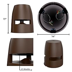 OSD 8" Omni 250W Subwoofer w/ 1x Speaker Output