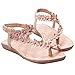 TOOPOOT Women's Sweet Summer Bohemia Beaded Sandals Clip Toe Flat Sandals (8, Khaki)