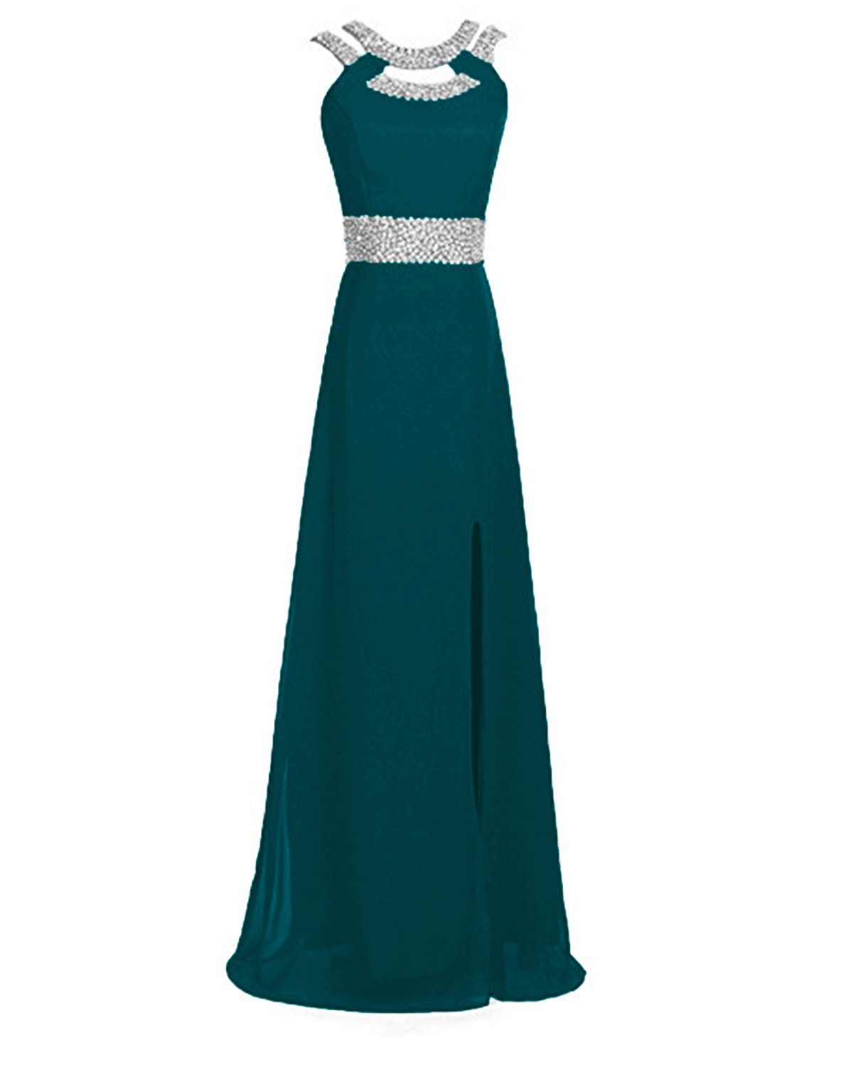 Ruiyuhong Women's Long Chiffon ALine Prom Bridesmaid Dress Evening