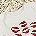 Puseky Newborn Baby Lip Kiss Grandma Long Sleeve Romper Jumpsuit Bodysuit Outfit