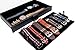 Caddy Bay Collection Watch Box w/Removable Watch Band Display Case & Valet Tray Holds 5 Watches - Black
