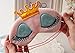 Helen Ou @ Super Sweet Cute Princess Style Kawaii Crown Style and Long Cilia Eye mask Eyes Cover for Sleep Rest or Taking a nap Necessity Pink