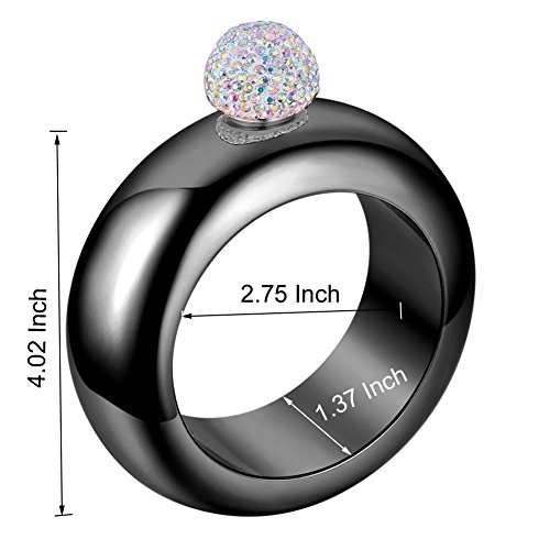 image for Qingo Bracelet Flask Bangle Hip Flask Stainless 304 Steeland Hip Flask