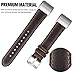 SKYLET Compatible with Fitbit Charge 2 Leather Bands, Retro Genuine Leather Classic Replacement Wristband Compatible with Fitbit Charge 2 with Metal Connector Men Women Small Large (No Tracker)