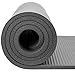 REEHUT 1/2-Inch Extra Thick High Density NBR Exercise Yoga Mat for Pilates, Fitness & Workout w/Carrying Strap (Grey)thumb 2