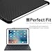 KHOMO - Apple iPad Pro 10.5 Inch & iPad Air 3 2019 Carbon Fiber Case With Pen Holder - Companion Cover - Perfect match for Apple Smart keyboard and Cover