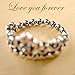 Allencoco 925 Sterling Silver Crown Shape Cubic Zirconia Bead Stackable My Princess Tiara Rings Size 5