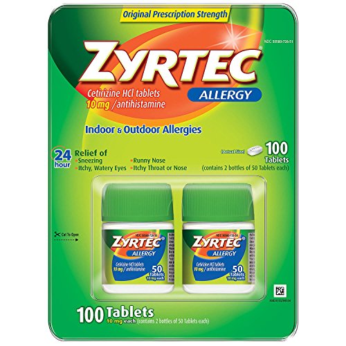 Zyrtec 24 Hour Allergy Relief Tablets, Antihistamine Allergy Medicine