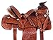 AceRugs Size 14″ 15″ 16″ 17″ 18″ Wade Tree A Fork Premium Western Leather Roping Ranch Work Horse Saddle TACK Headstall Breastplate (Chestnut, 15)thumb 1