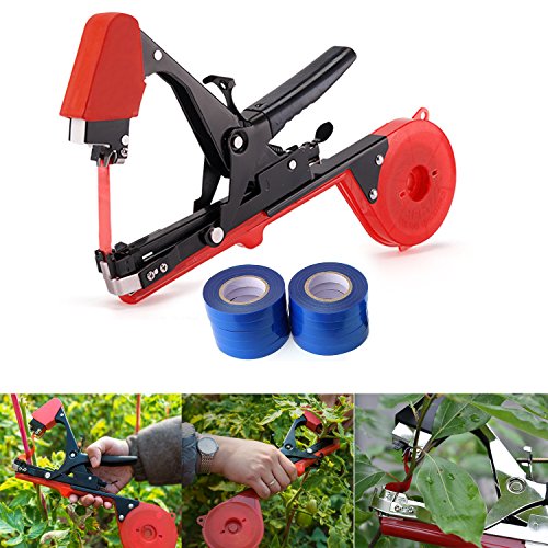 JOYOOO 2018 Newest vineyard tool Garden Vine Tying Tape Plant Tying Machine Agriculture Tapener Hand Tying Machine fix the vine plant such as tomato, cucumber, ect 10 rolls tape+1 staples +Tying Tool - Thumbnail 6
