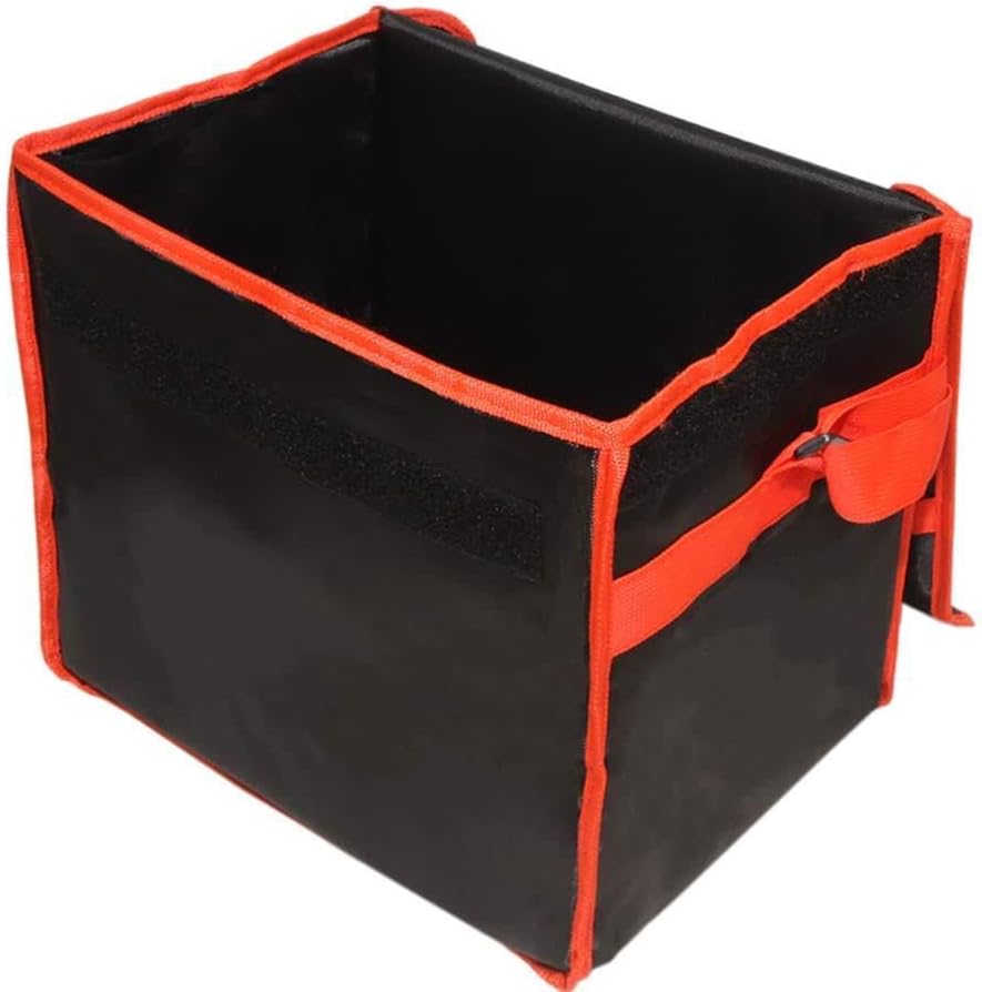 eZone Food Delivery Bag 17x15x14” Takeaway Restaurant Kebab Indian Curry Pizza Chinese, Black With Red Trim - Image 5