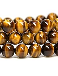 Amandastone pulsera elástica artesanal con gemas semipreciosas, cuentas en bolas de 8 mm, brazalete de 7 pulgadas, unisex