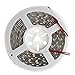 SUPERNIGHT DC12V 5M 16.4Ft Red 5050SMD 300LED Waterproof Flexible LED Light Strip lamp White Tape Version