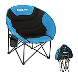 KingCamp Moon Leisure Portable Stable Comfortable Folding Chair for Fishing Patio Parties Camping Beach Picnic