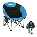 KingCamp Moon Leisure Portable Stable Comfortable Folding Chair for Fishing Patio Parties Camping Beach Picnic