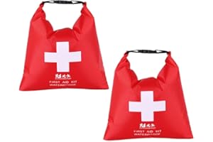 BESPORTBLE 2pcs Waterproof Floating First Aid Bags Rafting Pack Sacks with Dry Storage for Swimming Kayaking