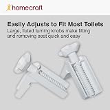 Homecraft Savanah Raised Toilet Seat Elongated 150 mm White view 3