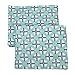Bacati - 2 Pack NOAH TRIBAL BOYS 100% Cotton soft Breathable Percale Universal Baby US Standard Crib or Toddler Bed Fitted Sheets (DOTS CROSS, MINT NAVY)