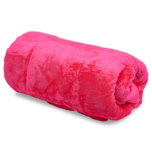 Compare Price hot pink fleece blanket on
