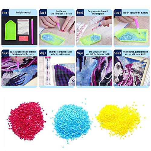 Mosaic Making 5D Diamond Painting 5D DIY Full Drill Square Diamond Painting Old Tree Cross Stitch Mosaic Kit
