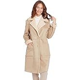 Frye womens Faux Shearling Long Coat