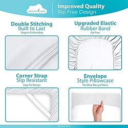 DREAMCARE Queen Sheet Set - Cooling Bed Sheets