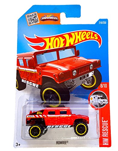 Hot Wheels, 2016 HW Rescue, Humvee [Red] #218/250
