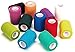 WildCow Vet Wrap Bulk Bandage Tape (3 Inch 12 Color Pack), Water Resistant Self Adherent Cohesive Rolls…
